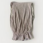 ANINE BING  Draped Top Metallic Rose size XS Tank Sleeveless‎ Chic Beige Glitter Photo 6