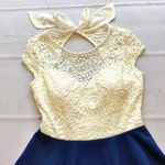 B Darlin NWOT - B. Darlin - Women’s/Youth Lace Top Mini Twirl Dress - Size 5/6.  Photo 2
