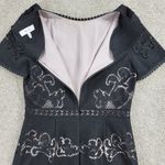 Reiss  Womens Tinley Dress 8 Black Panel Lace Short Sleeve A-Line Mini Funeral Photo 12