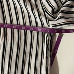 BCBGMAXAZRIA  White Striped Long Sleeve Maxi Shirt Dress Size XXS NWT Photo 5