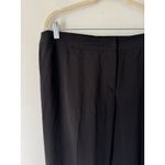 Akris Punto Black Wool Semi Sheer Straight Leg Pleated Pants Women’s Size 10 Photo 2