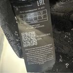 Guess Black Square Neck Lace Crop Blouse Size: Small Photo 3