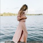 Melissa Odabash Sienna Embroidered Rose Blush Pink Maxi Dress Photo 1