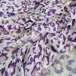 Rococo Sand Avana Midi ruffled corset dress, high low hem, leopard print, sz M White Size M Photo 3