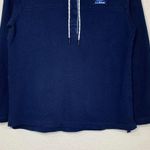 L.L.Bean Women’s Outdoors Blue Pullover Hooded Sweatshirt Photo 4