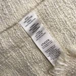 Chico's Chico’s cotton long white blazer jacket overcoat textured size 1 / medium Photo 5