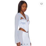 Danielle Guizio NWOT GUIZIO Ravello Corset in Baby Blue Photo 1