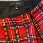 Talbots  Red and Black Plaid Pencil Skirt Photo 2