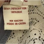 Sundance  Semi Sheer Romantic Boho Silk Blend‎ Sleeveless Top Blue Mia Bella Sz M Photo 3