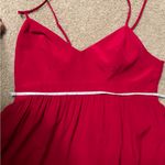 Amanda Uprichard Maxi Dress silk Red Spaghetti Strap Formal Evening Gown large Photo 12