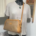 Gucci Vintage Micro GG Supreme Crossbody Bag in Mustard Brown Photo 1