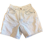 Vintage Chic High Rise Light Wash Denim Mom Shorts Y2K 90s Size 9 Small Photo 0