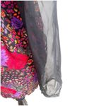 Collective Concepts Vintage Patchwork Blazer Jacket Sheer Sleeve Sz Medium 80’s Photo 3