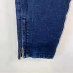 White House | Black Market WHBM Skinny Leg Ankle Zipper Medium Dark Denim Jeans Size 2R Photo 1