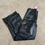 Edikted ‎ Faye Faux Leather Cargo Pants Photo 1