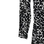 H&M  T-Shirt Dress Size Small Black White Pattern Stretch Blend Womens 3/4 Sleeve Photo 2