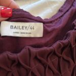 Bailey 44 large flowy boat neck top dressy fun sheer sleeves lined bodice Photo 2