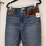 Good American NEW  Western Suede Detail Jeans Photo 3