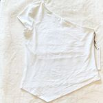 Susana Monaco NWT One Shoulder White Top - Size Large Photo 0
