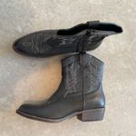 Coconuts by Matisse  Black Western Ankle Boots 7 Cowboy Embroidered Photo 0