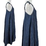 Free People Denim Dreams Midi Dress in 70s Blue Size XS Jean Jumper Retro Photo 8