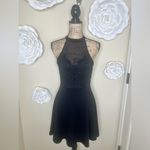 Blue Rain Francesca’s Black Lace & Crochet Lace Wilhelmina Dress Size Small Photo 1