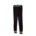Missoni Target Leggings Women Large Brown Ribbed Knit Chevron Hem Pants‎ Photo 4