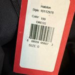 Halston Heritage HALSTON Women’s Sybil Crepe Sleeveless Asymmetrical Neck Gown Black 0 Photo 7