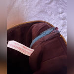 VKK dark blue black leather pouch/wristlet zipper Genuine Leather lightweight Photo 1