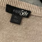 East 5th  Size LP Mushroom Beige Long Sleeve Lightweight Cardigan Puff Shoulder Photo 9