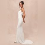 Lulus LULU’S Regal Classic White Sleeveless Twist-Back Maxi Dress Photo 2