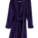 Covington Plush Purple Belted Robe with Pockets Cozy Loungewear Womens Medium Photo 7