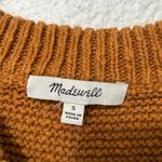 Madewell  Arden V-Neck Crop Pullover Sweater in Golden Pecan Photo 3