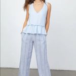Rails NEW  Mira‎ Tank Top V-neck Sleeveless Ruffled high/low hem Blue Wome… Photo 1