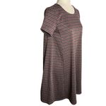 Joe Fresh  Herringbone A Line T Shirt Dress XS Grey Knit Short Sleeve Round Neck Photo 4
