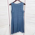 Angie ‎ Polka Dot Keyhole Retro Sleeveless Fit Flare Dress Blue White Medium Photo 8