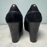 Michael Kors Rory Suede Platform Loafer Wedge US 11 Black Photo 2