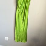 ZARA NWT neon green camisole drape dress Photo 11