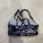 Lululemon  Energy Bra size 4 purple floral Photo 1