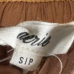 Aerie copper satin wide leg trouser pants with pockets size small Photo 4