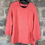 ZARA  Knit Sweater Woman's Small‎ Orange Oversized Winter Reversed Seams Photo 0