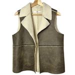 Jack by BB Dakota Brown Faux Shearling Vest S Photo 0