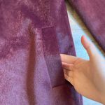 Pim + Larkin Faux Fur Pony Hair Plum Purple Long Coat Size XS Photo 3