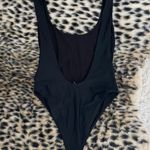 Aerie Black Low Back Cheeky One Piece Swimsuit Photo 0