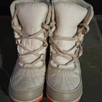 Sorel  Women's Tivoli II Winter Boots - White Gray Waterproof Size 10 EUC Photo 0