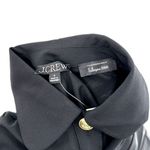 NWT J. Crew Black Collared Italian Bi Photo 3