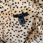 Forever 21 π Tan and Black Silky Slip Midi Skirt in Leopard Cheetah Print Photo 3