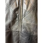 Vintage 90s Black Leather Car Coat Size M Photo 10