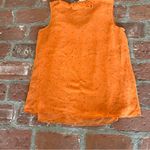 CAbi  Orange Sprinkle Size M Top Double Layer Chiffon Sleeveless V-Neck blouse Photo 12
