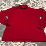 Bibi red sweater. Has one cold shoulder Size M Photo 0